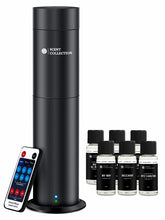 scent collection front view showing sleek diffuser and oils for immediate ambiance