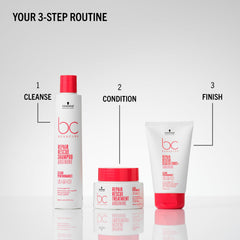 Schwarzkopf BC BONACURE aplicación en puntas del cabello, sellado y suavidad inmediata