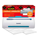 Scotch laminador frontal mostrando diseño compacto y facilidad de uso