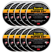 Scotch Super 33+ front-of-roll showing black vinyl and dimensions for confident selection