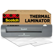 Scotch TL901X front view showing compact design and clear feed slot for space-saving benefit