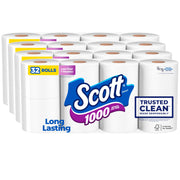 Scott front packaging showing 32-roll bulk pack and long-lasting benefit