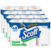 Scott front packaging showing 48 double rolls and bulk savings