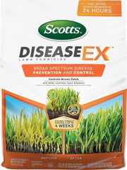 Scotts DiseaseEx front packaging showing product and benefit of broad disease control