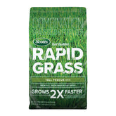 Scotts product front packaging showing tall fescue mix and coverage benefits