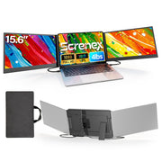 Screnex front view showing dual 15.6" panels and clear FHD display for increased productivity