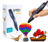 SCRIB3D pluma frontal mostrando pantalla LCD y controles para precisión