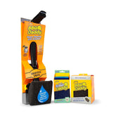 Scrub Daddy kit front packaging showing all grill cleaning components and benefits
