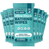Scrubzz front packaging showing 80 count and product benefits