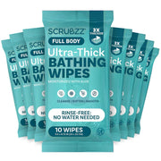 Scrubzz front packaging showing 80 count and product benefits