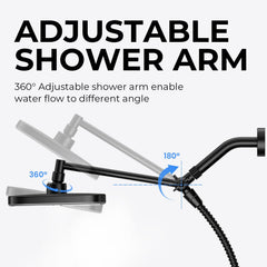 SeaCity 10-inch rain showerhead closeup of silicone nozzles for clog resistance
