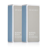 SEACRET bloque pulidor frontal mostrando sus tres caras y colores beneficios estéticos