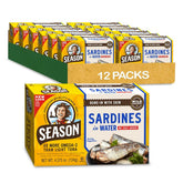 SEASON front tin view showing label and no salt added benefit