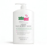 SEBAMED envase frontal 1 litro mostrando diseño y uso familiar