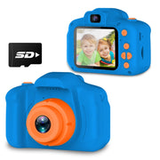 Seckton navy blue front view showing lens and friendly shape for easy handling