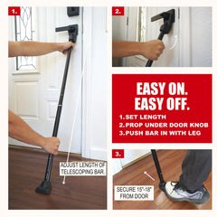 SecurityMan sliding cap engaged in patio track offering stable restraint