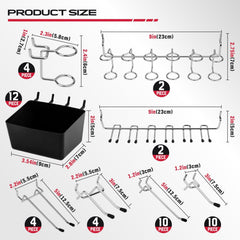 SEDY small bin hangers holding screws and nails for quick parts organization