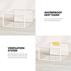 SEE SPRING side ventilation detail displays airflow holes to help keep shoes fresh