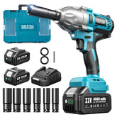 Seesii impact wrench front view showing compact design and immediate power