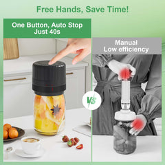 SelePow primer plano del cabezal sellador que muestra el ajuste seguro en la tapa