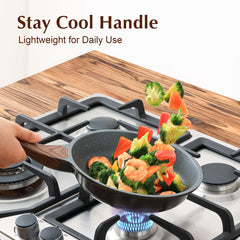 SENSARTE base de acero inoxidable compatible con inducción, calor uniforme