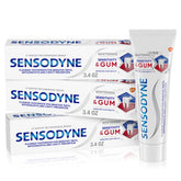 Sensodyne frente del empaque mostrando marca y beneficio para sensibilidad