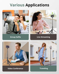 SENSYNE tripod fully extended to 60 inches offering eye-level framing advantage