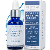 Seraphime suero cobre frontal, envase elegante y fácil de usar
