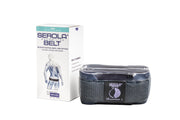 Serola belt front view showing secure wrap and pelvic support benefit