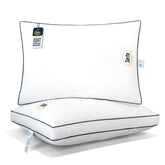 Serta front packaging showing set of two pillows and benefits