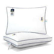 Serta front packaging showing set of two pillows and benefits
