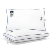 Serta king pillow front packaging showing white hotel-style look and soft cover