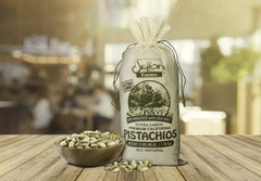 Setton Farms pistachos servidos en plato listos para consumir