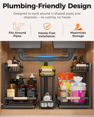 Sevenblue sliding drawer extended showing easy access to back items