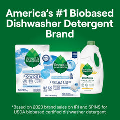 Seventh Generation sparkling dishes and glassware showing spot-free results