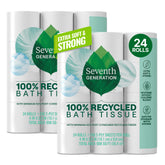 Seventh Generation frente del paquete mostrando cantidad y beneficio ecológico