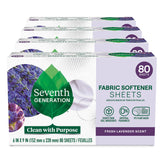 Seventh Generation frente del paquete mostrando cantidad y aroma lavanda