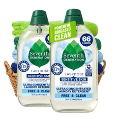 Seventh Generation imagen frontal del paquete mostrando etiquetado claro y sin fragancia