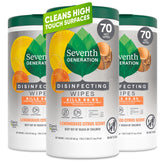 Seventh Generation empaque frontal con diseño botánico y práctico acceso