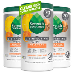 Seventh Generation empaque frontal con diseño botánico y práctico acceso