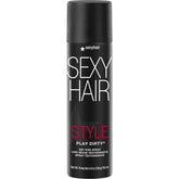 SexyHair Play Dirty front packaging showing label and matte can benefit easy styling