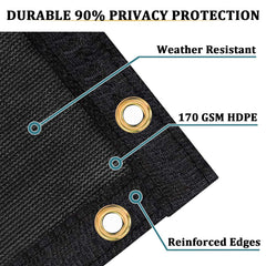 Shade&Beyond close-up of 170 GSM HDPE knit texture showing durable breathable weave