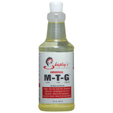 Shapley's envase frontal 32 oz que muestra tamaño y etiqueta, práctico para establos