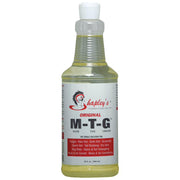 Shapley's envase frontal 32 oz que muestra tamaño y etiqueta, práctico para establos
