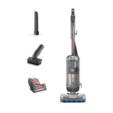 Shark AZ2002 front view showing upright nozzle and sleek silver rose gold finish for powerful cleaning