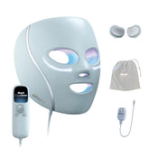 Shark CryoGlow Blue Frost front view showing sleek mask and even light delivery