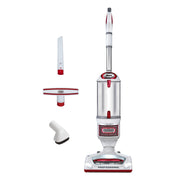 Shark NV501 front profile showing upright design and quick-access controls for easy cleaning