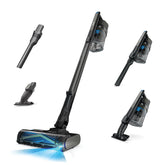 Shark PowerPro Reveal Plus vista frontal mostrando diseño compacto y potencia