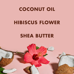 Shea Moisture botella de shampoo con etiqueta visible para limpieza suave
