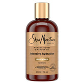 SheaMoisture envase frontal de Hydration Hair Milk mostrando la marca y facilidad de uso